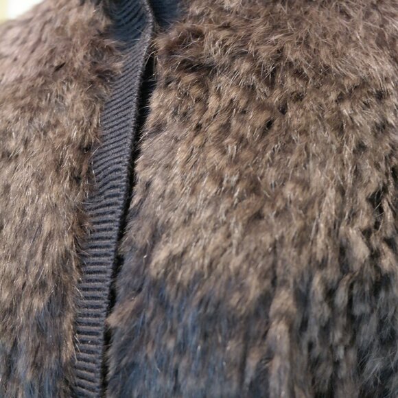 Elie Tahari Oriana Sweater Dress Womens Size Large Merino Wool Rabbit Fur - Picture 3 of 12